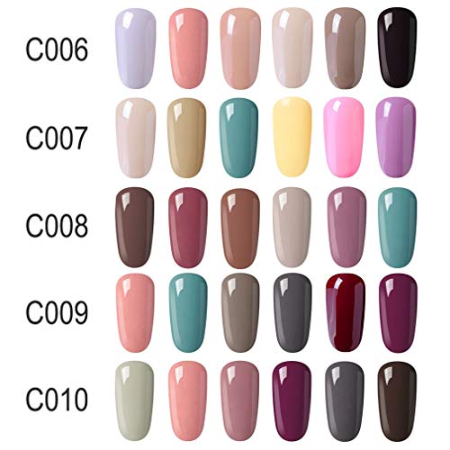 Esmaltes Semipermanentes de Uñas 6 Colores de Esmaltes de Uñas en Gel UV LED para Manicura de Elite99 003