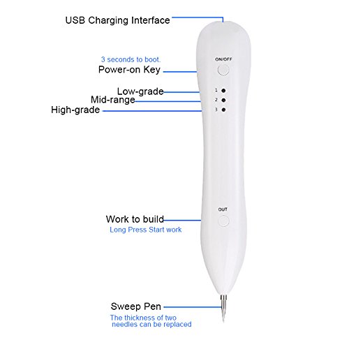 Espeedy Tatuaje eliminación pluma,Portátil de puntos de tachuela de punto de mancha oscura de eliminación de tatuajes máquina de la piel de la belleza de la pluma