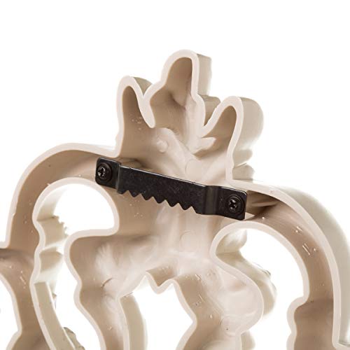 Espejo Cornucopia Ovalado clásico Beige de plástico de 70x50 cm - LOLAhome