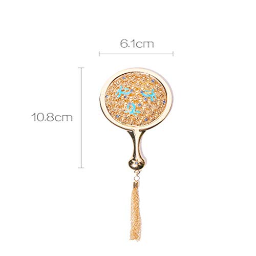 Espejo de Maquillaje, Encaje Dorado Espejo de Flores Espejo de Maquillaje Espejo de características Chinas Regalo Chica Oro, Espejo HD