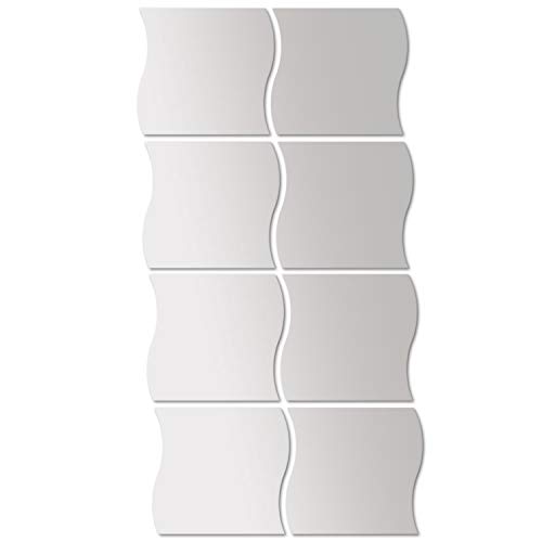 Espejos de pared 20x20cm Conjunto de espejos 8 piezas