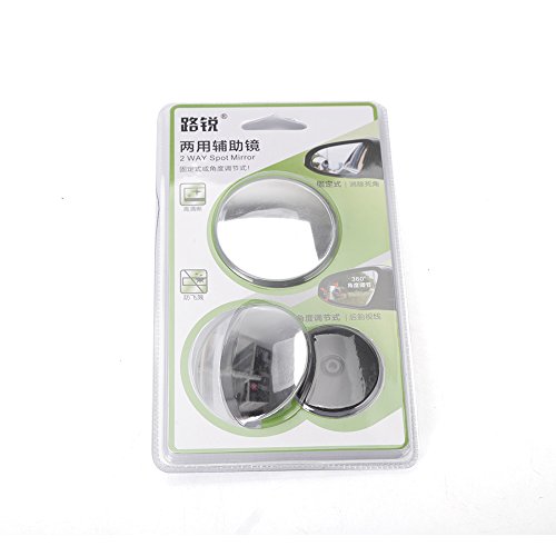 Espejos De Punto Ciego Para Automóvil; Espejos Convexos De Gran Ángulo. Espejo Adhesivo Circular. Espejos De Vista Ajustables. Set De 2.