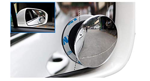 Espejos De Punto Ciego Para Automóvil; Espejos Convexos De Gran Ángulo. Espejo Adhesivo Circular. Espejos De Vista Ajustables. Set De 2.