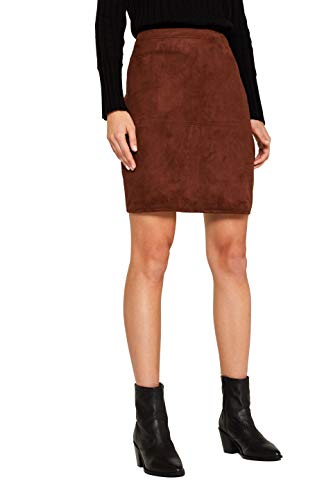 Esprit 109ee1d010 Falda, Marrón (Dark Brown 200), 36 (Talla del Fabricante: 34) para Mujer