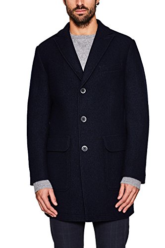 ESPRIT Collection 127eo2g007 Abrigo, Azul (Navy 400), Large (Talla del Fabricante: 50) para Hombre