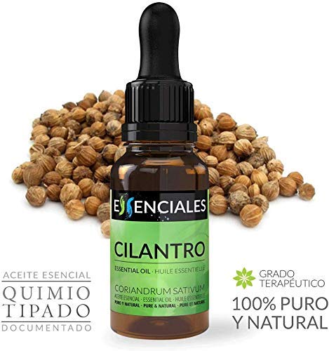 Essenciales - Aceite Esencial de Cilantro/Coriandro, 100% Puro, 30 ml | Aceite Esencial Coriandrum Sativum