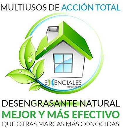 Essenciales - Desengrasante Natural, Ecológico y Biodegradable MULTIUSOS, 1 Litro | Certificación Ecológica ECOITEL: Instituto Técnico Español de Limpieza