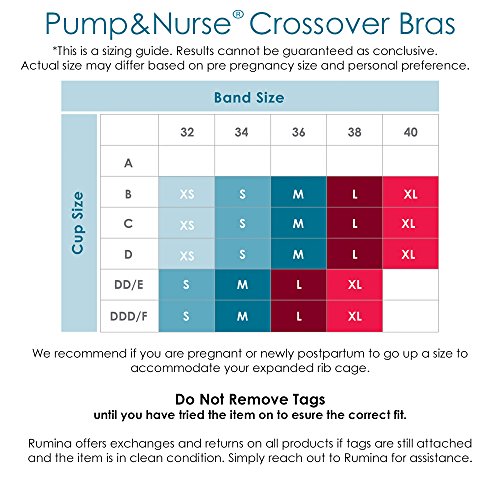 Essential Pump&Nurse All in One Nursing and Hands Free Pumping Bra, US Company, White L