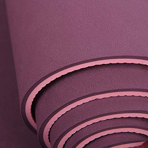 Estera de yoga Yoga colchonetas de ejercicios |8mm Yoga Mat no tóxico e insípido de Protección Ambiental de mujeres embarazadas no Slip-espesado Principiante Home Fitness Yoga Mat estera de yoga playa