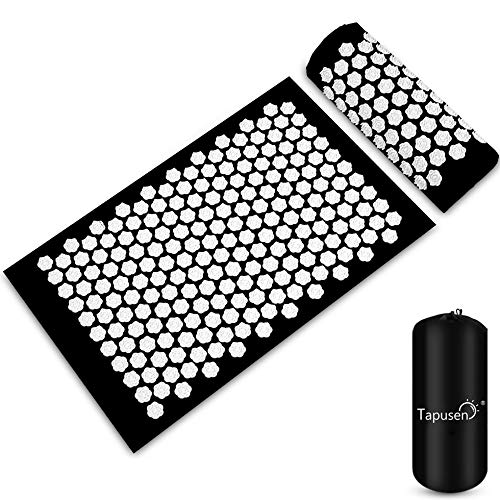 Esterilla Acupresión Kit, Esterilla Acupresión y Almohada Acupresión, Masaje de Yoga, Alivia El Dolor y El Estrés
