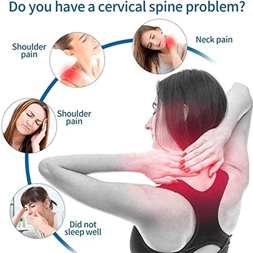Estirador de cuello innovador, Almohada de tracción cervical, Cervical portátil, Relaxe und Unterstützung de cuello, Alivio del dolor de la columna cervical