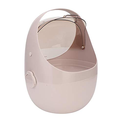 Estuche de almacenamiento de maquillaje para organizador cosmético, caja de almacenamiento de cosméticos rosa, hogar para niñas de dormitorio para mujeres