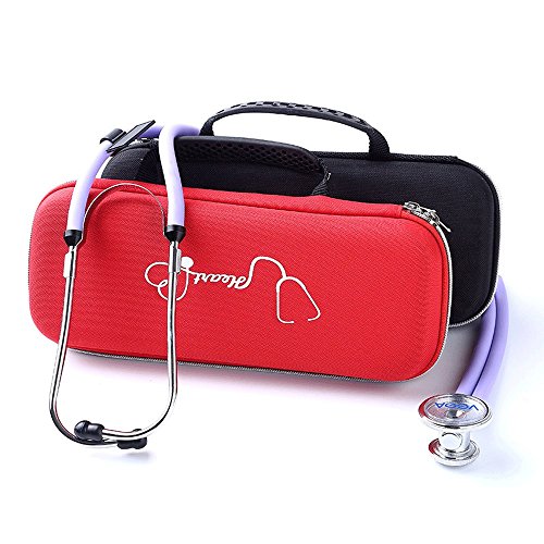 Estuche de almacenamiento para estetoscopio, funda rígida de transporte con asa para Littman Cardiology, accesorios de enfermería, estetoscopio, estuche de transporte