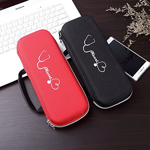 Estuche de almacenamiento para estetoscopio, funda rígida de transporte con asa para Littman Cardiology, accesorios de enfermería, estetoscopio, estuche de transporte