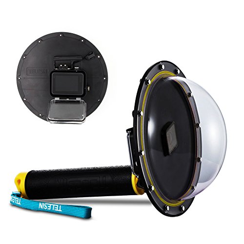 Estuche impermeable con puerto de domo para GoPro Hero 5 6 7 2018, cubierta de lentes con pistola de disparo para accesorios de buceo con lente de cámara GoPro (For GoPro Hero 5 6)