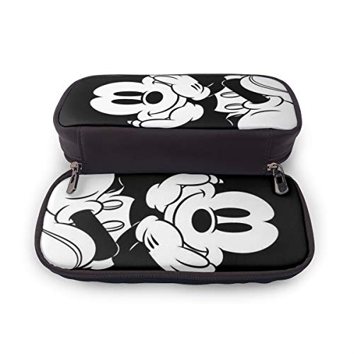 Estuche Para Bolígrafo De Cuero De Gran Capacidad, Estuche Para Estudiantes De Oficina Escolar, Estuche Para Estuche Organizador De Papelería, Bolsa,Disney Mickey Mouse Barbilla