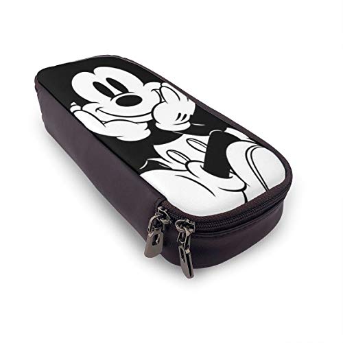 Estuche Para Bolígrafo De Cuero De Gran Capacidad, Estuche Para Estudiantes De Oficina Escolar, Estuche Para Estuche Organizador De Papelería, Bolsa,Disney Mickey Mouse Barbilla