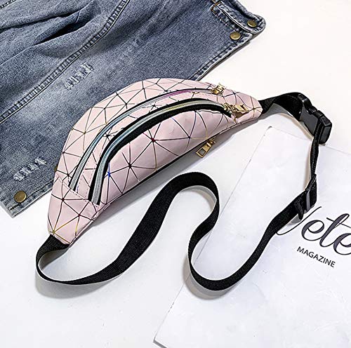 Estwell Riñonera Mujer Moda Riñonera Deportiva Viaje Bolso de Cintura Running Impermeable Riñoneras de Marcha Fanny Pack