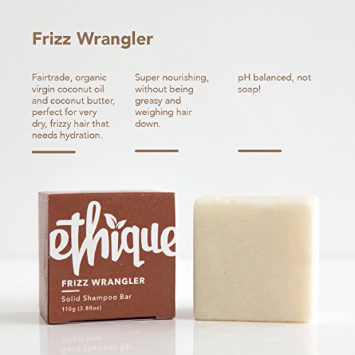 Ethique Frizz Wrangler Barra de Champú Sólido- Para Cabello Muy Seco o Encrespado 3.88 oz