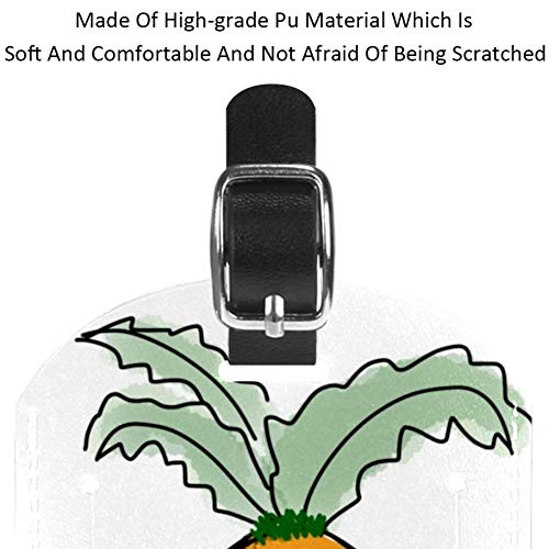 Etiquetas de Equipaje de Piel de Zanahoria de Dibujos Animados para Maleta de Viaje, 1 Paquete