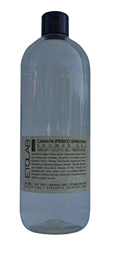 Etolab - Gel de ducha natural con extractos de cáñamo, hierba de San Juan y espirulina (1000 ml)
