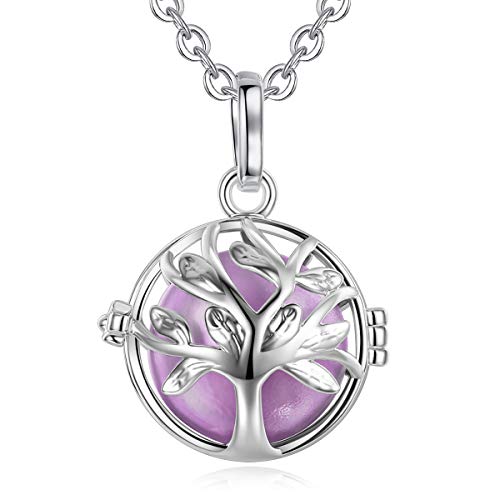 EUDORA Harmony Ball Colgante el árbol de la Vida, llamador de Angeles Embarazada, Collar Música Timbre Bell Mujeres Joyas Niñas, Damas, Profesor, Madres y Hermanas