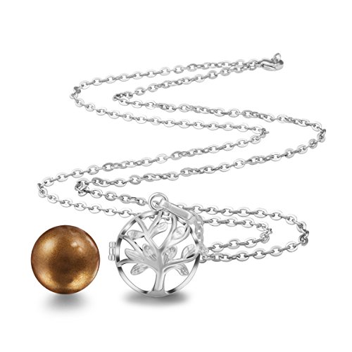 EUDORA Harmony Ball Colgante el árbol de la Vida, llamador de Angeles Embarazada, Collar Música Timbre Bell Mujeres Joyas Niñas, Damas, Profesor, Madres y Hermanas
