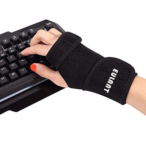 EULANT Órtesis muñequera, Muñeca Soporte con Metal Férula, férula muñequera Tunel carpiano para Alivio inmediato del Dolor de síndrome de túnel carpiano, Dolor de muñeca Artritis,for Derecho