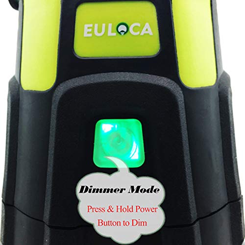 EULOCA 2 1200 LM, Recargable, Regulable, 4 Modos, Linterna para iluminación Exterior, Camping, bivac, casa, Bricolaje, con Cable USB Baby-Girls, 2, 2