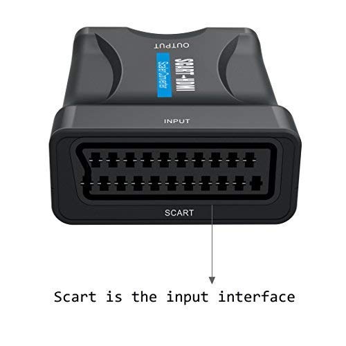 Euroconector a HDMI, GANA Scart a HDMI Convertidor 1080P Scart to HDMI Adaptador 60Hz HD para HDTV STB Xbox PS3 Sky DVD BLU-Ray