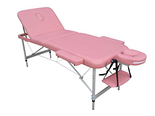 EUROPA Camilla mesa de aluminio ligera portátil para masajes estética tattoo