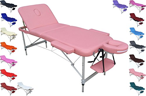 EUROPA Camilla mesa de aluminio ligera portátil para masajes estética tattoo