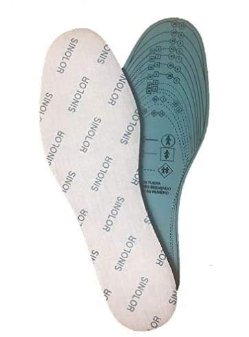 EUROXANTY® Plantillas de Zapatos Recortables | Antibacterias | Plantillas de Látex | Talla 35/45 | Cómodas | Ultraligeras | (SIN OLOR, 1 PAR)