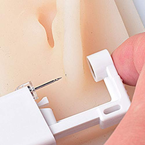 EXCEART 3 Piezas Desechables Estériles Pistola de Perforación Del Oído Seguridad Auto Herramienta de Perforación Del Oído Suministros de Perforación Del Cuerpo para La Tienda en Casa