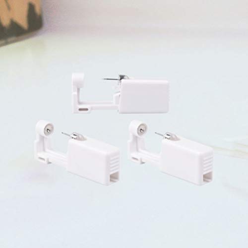 EXCEART 3 Piezas Desechables Estériles Pistola de Perforación Del Oído Seguridad Auto Herramienta de Perforación Del Oído Suministros de Perforación Del Cuerpo para La Tienda en Casa