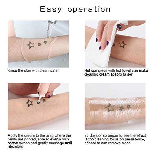 EXCEART Crema para Eliminar Tatuajes El Gel para Eliminar Tatuajes Elimina sin Dolor su Tatuaje O Cosméticos Permanentes sin Dejar Cicatrices