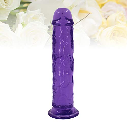 EXCEART Pennis Dillos Dicks Vibrante Impermeable Empuje Masajeador Camiseta Juguete para Hombres Mujeres Parejas Principiante (Púrpura)