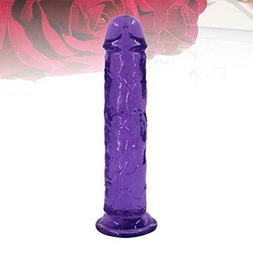 EXCEART Pennis Dillos Dicks Vibrante Impermeable Empuje Masajeador Camiseta Juguete para Hombres Mujeres Parejas Principiante (Púrpura)