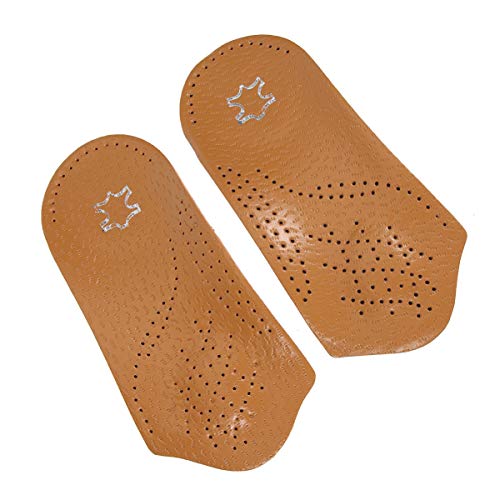 EXCEART Plantillas de Zapatos Ortopédicos Soportes de Medio Arco Alto Almohadilla de Inserción de Corrección de Zapatos Almohadilla para Pies Planos Sobre-Pronación Dolor de Estímulo O Plantilla de Corrección de Piernas Tamaño 45-46