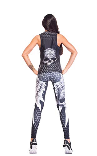 Excess Leggins Mujer Fitness M Yoga Mallas Deportivo Pilates Running Gimnasio Maillot de Ciclismo Mochila Portatil de Regalos 3D Italiano push up de Fiesta Mujer Sexy Alas Gris M