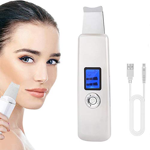 Exfoliador Facial Depurador Piel, Vibración Sónica Removedor Espinillas Tratamiento Acné Poro Limpio Espátula De Piel Con 4 Modos, Extractor De Comedones Facial Máquina De Elevación Piel