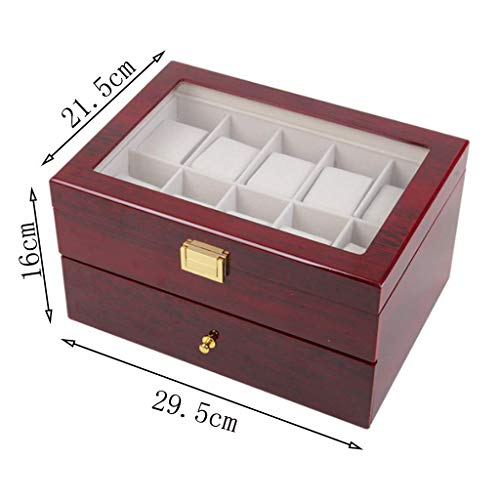 Exhibición del Reloj Rabia Caja de Reloj los Hombres de Servicio de gabinete del cajón Caja de Reloj Grande Capacidad for 20 Relojes de visualización S JIAJIAFUDR