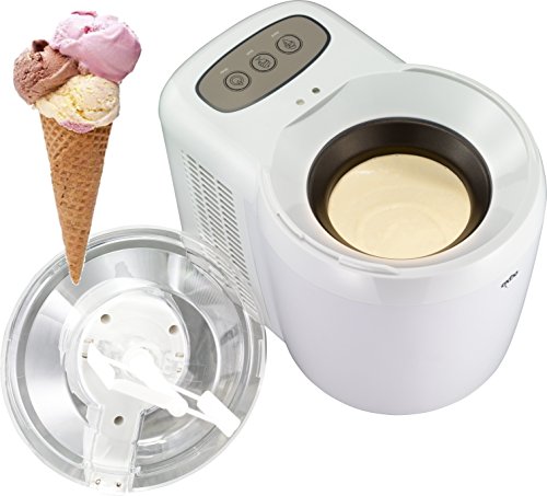 Exido 12310026 llano Heladera Máquina de Helados Heladera de hasta 17 grados Celsius, Preparado para el uso inmediato Gracias a thermoelektrischer enfriamiento, 90 W,