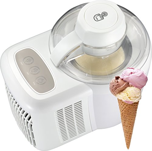 Exido 12310026 llano Heladera Máquina de Helados Heladera de hasta 17 grados Celsius, Preparado para el uso inmediato Gracias a thermoelektrischer enfriamiento, 90 W,