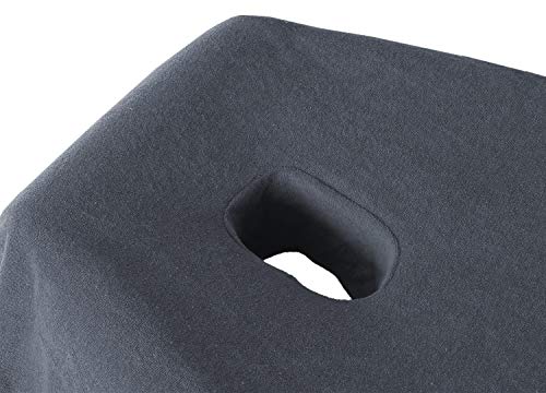 Exklusiv sábana bajera de heimtextil Camilla de masaje Rizo con nariz Ranura Marca, antracita, 70-80 x 190-200 cm