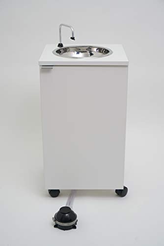 EXPRESS WATER Fregadero PORTÁTIL, Independiente DE Agua Y Red ELÉCTRICA, Certificado, Mod. BÁSIC Blanco