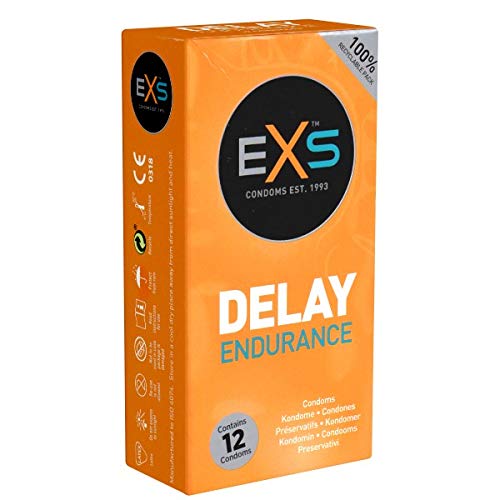 EXS Delay Endurance - 12 condones, ritardantes, con lidocaina