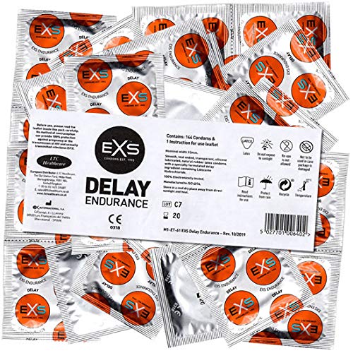 EXS Delay Endurance - 144 condones, ritardantes, con lidocaina