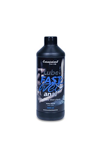 Extasialand Lube Fastwet Anal 500 ml Lubricante anal a base de agua Gel de masaje Aqua Lubricant Lubrificante con cierre de la bomba inteligente