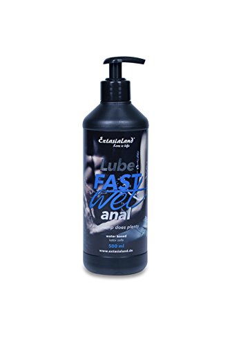 Extasialand Lube Fastwet Anal 500 ml Lubricante anal a base de agua Gel de masaje Aqua Lubricant Lubrificante con cierre de la bomba inteligente